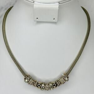 Chico's Rhinestone Slide Snake Chain Necklace 19-22.5in ✨
